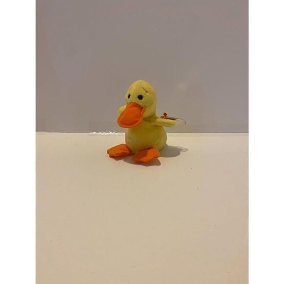 Ty 1994 The Beanie Baby Quackers the Duck Collectible Plush Toy - Picture 2 of 8